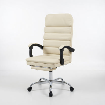 Fauteuil de Bureau Ergonomique Oryn en Similicuir avec Repose pied et Massage - Seryze