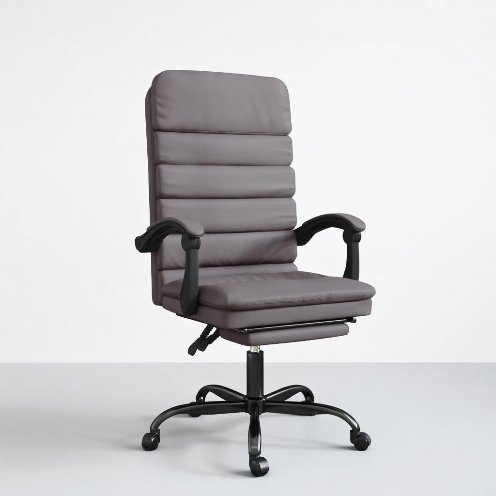 Fauteuil de Bureau Ergonomique Oryn en Similicuir avec Repose pied et Massage - Seryze