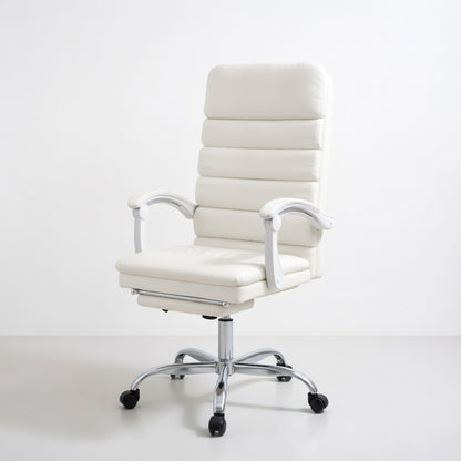 Fauteuil de Bureau Ergonomique Oryn en Similicuir avec Repose pied et Massage - Seryze