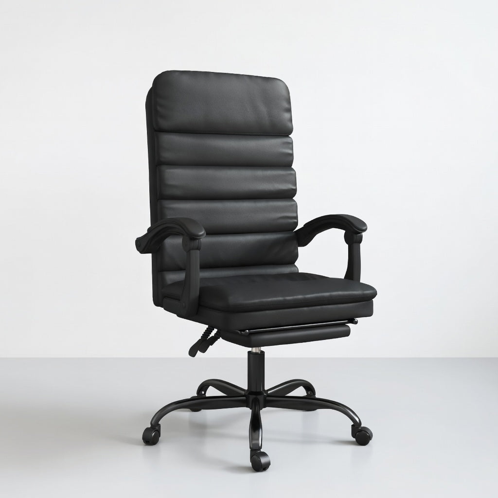 Fauteuil de Bureau Ergonomique Oryn en Similicuir avec Repose pied et Massage - Seryze