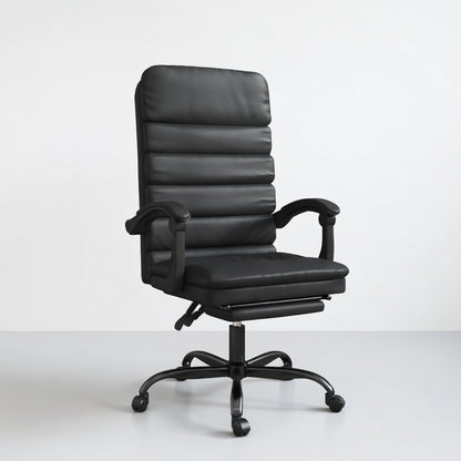 Fauteuil de Bureau Ergonomique Oryn en Similicuir avec Repose pied et Massage - Seryze