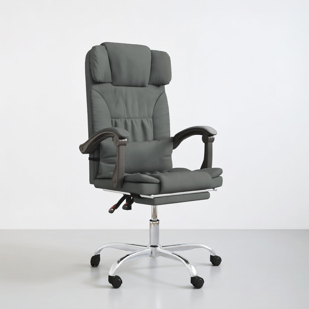 Fauteuil de Bureau Ergonomique Sola avec Repose-pied et Fonction Massage - Seryze