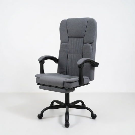 Fauteuil de Bureau Ergonomique en Tissu avec Dossier Réglable - Confort Optimal pour Espace de Travail