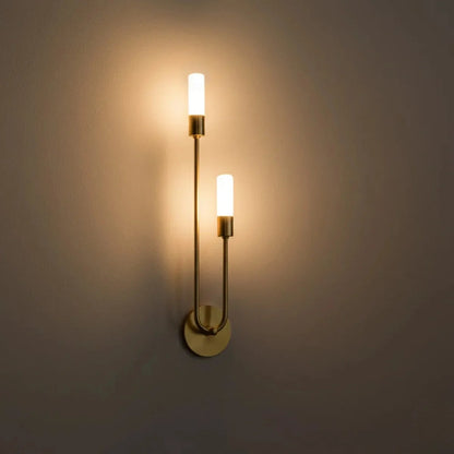 Applique Murale Linéaire Dorée Métal | LED G9 3000K Chaud | Série Élégance