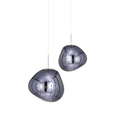 Suspension Moderne Métal +Acrylique| Lumière chaude Abat-jour clair | Série Aria