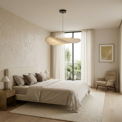 Lampe Suspension Art Déco Métal Blanc | LED SMD Intégrée | Chaîne Réglable